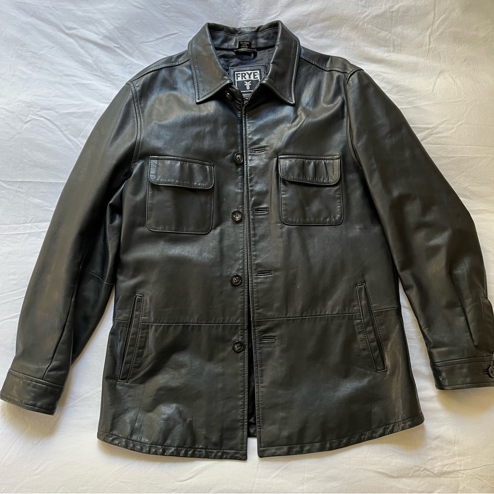 FRYE vintage 100% genuine leather jacket